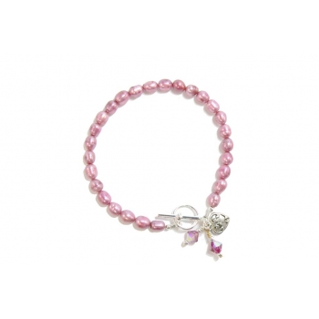Passionate Pink Pearl Beaded Bracelet Passionate Pink Pearl Beaded Bracelet